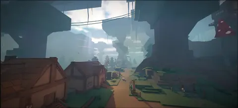 Kamo Village main street in Clover RPG